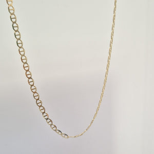 CADENAS TEJIDO MARINERA ORO 14K 55 CM 7.9 GR (NUEVO)