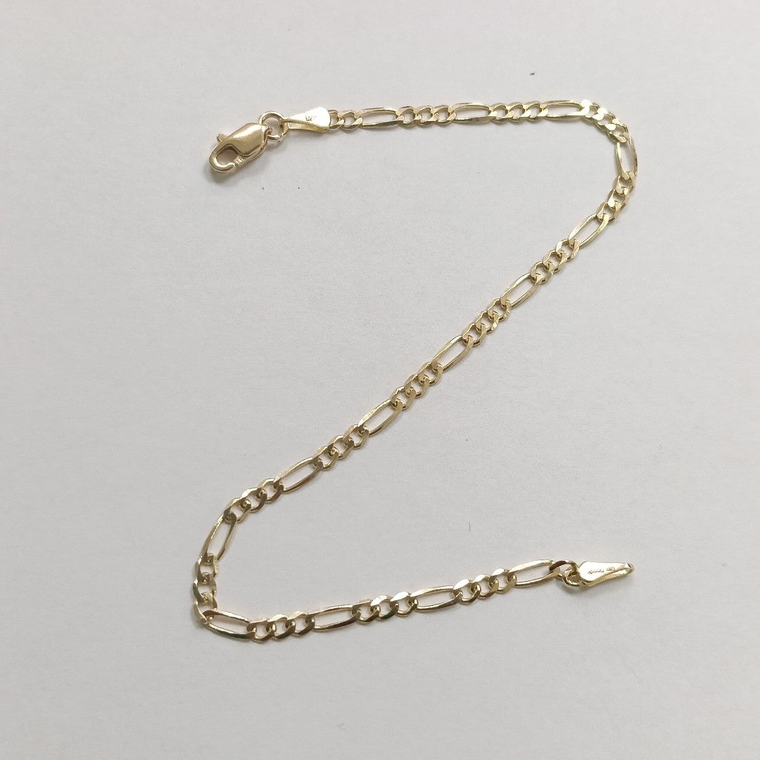 PULSERAS 3X1 ORO 14K 18 CM 1.8 GR (NUEVO)