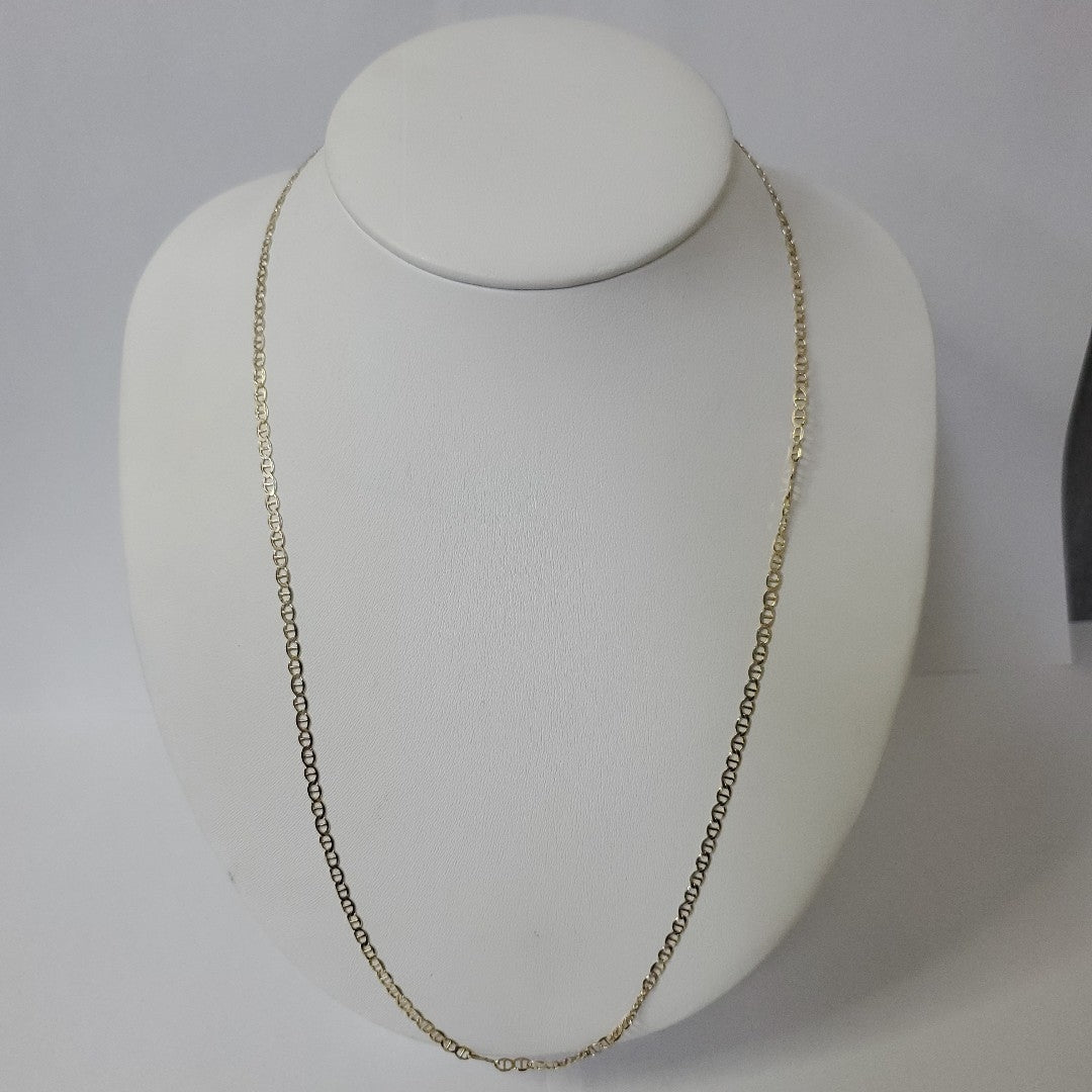 CADENAS TEJIDO GUCHI ORO 10K 60 CM 5.1 GR (NUEVO)