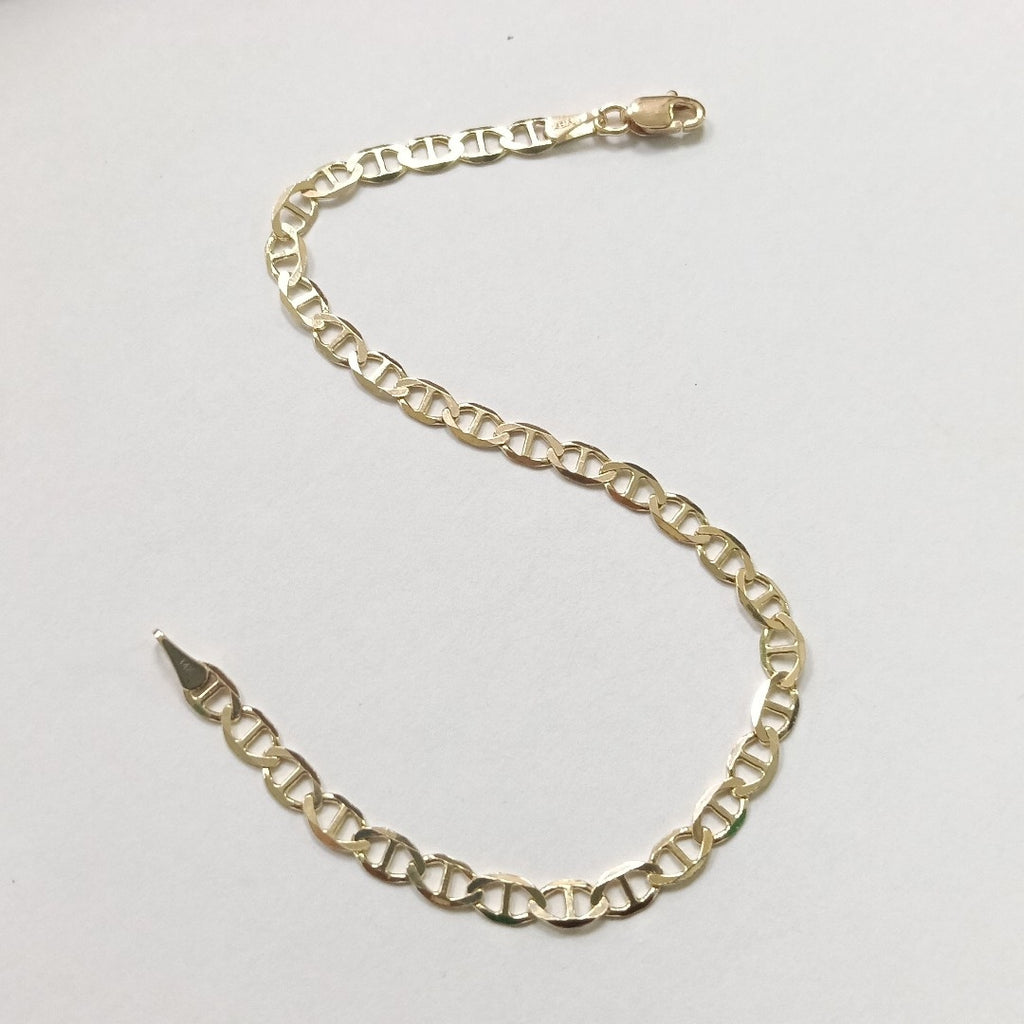 PULSERAS TEJIDO MARINERA ORO 14K 18 CM 2.9 GR (NUEVO)