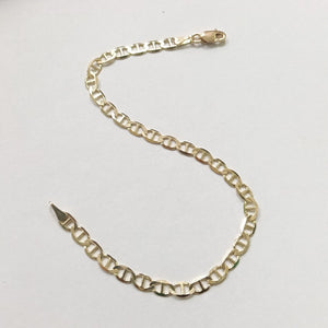 PULSERAS TEJIDO MARINERA ORO 14K 18 CM 2.9 GR (NUEVO)