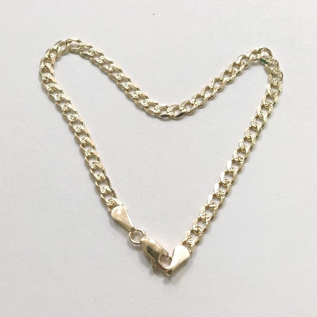 PULSERAS BARBADA ORO 14K 21 CM 5.3 GR (NUEVO)