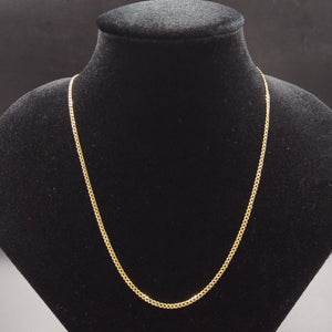 CADENAS BARBADA DIAMANTADA ORO 14K 55 CM 5.7 GR (NUEVO)