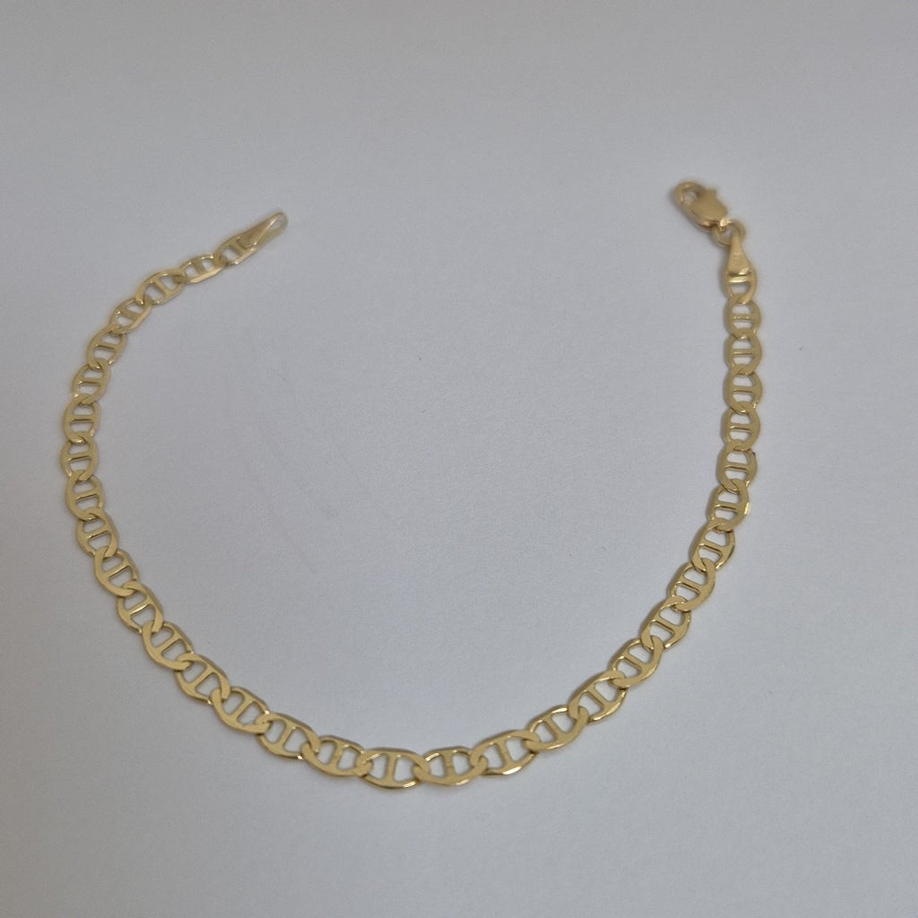 PULSERAS TEJIDO MARINERA ORO 14K 16 CM 2.9 GR (NUEVO)