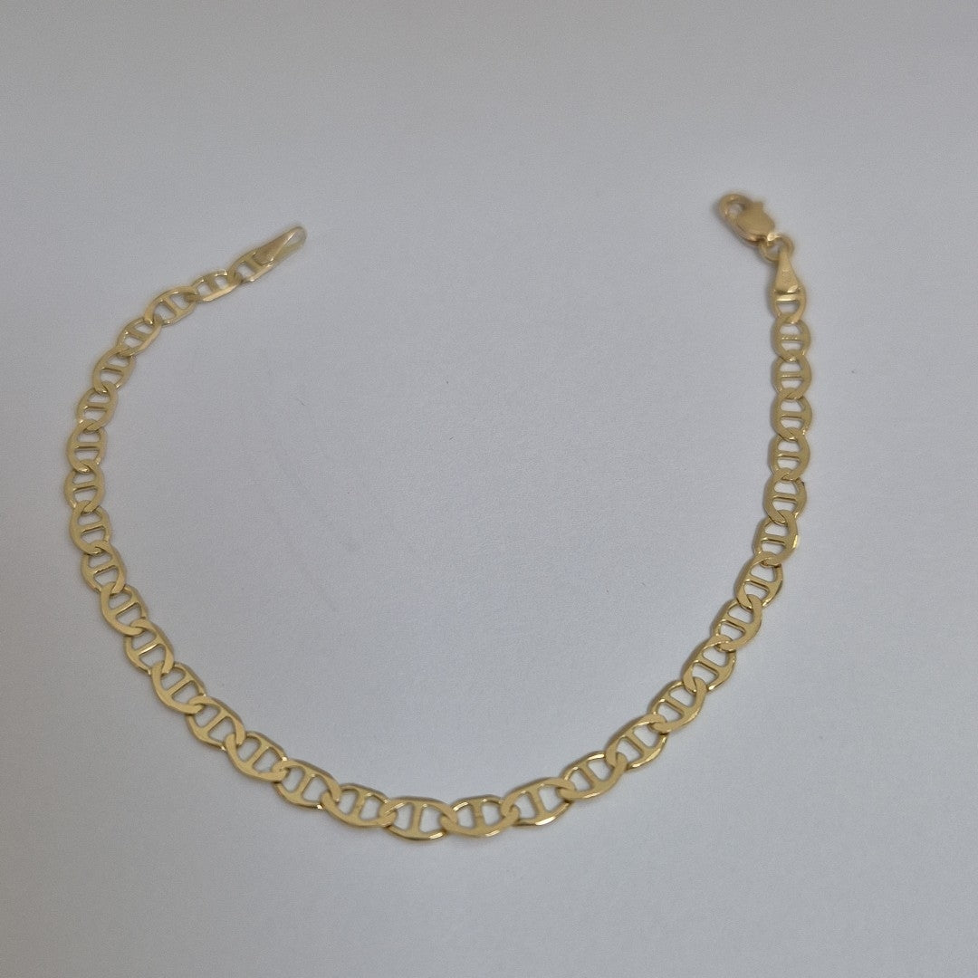 PULSERAS TEJIDO MARINERA ORO 14K 16 CM 2.9 GR (NUEVO)