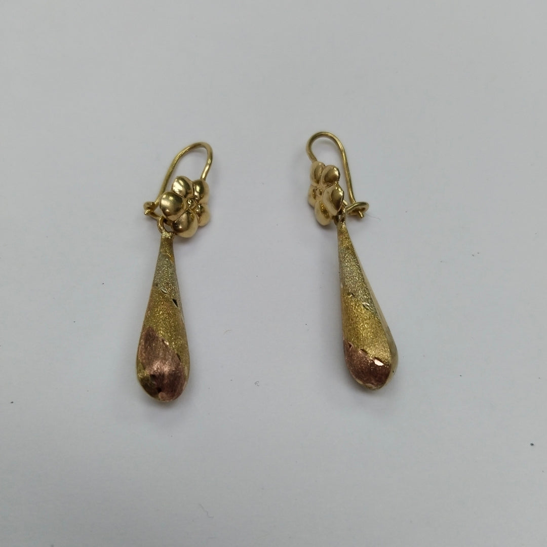 ARETES PAR ORO 10 K 3.6 GRMS (SEMINUEVO)