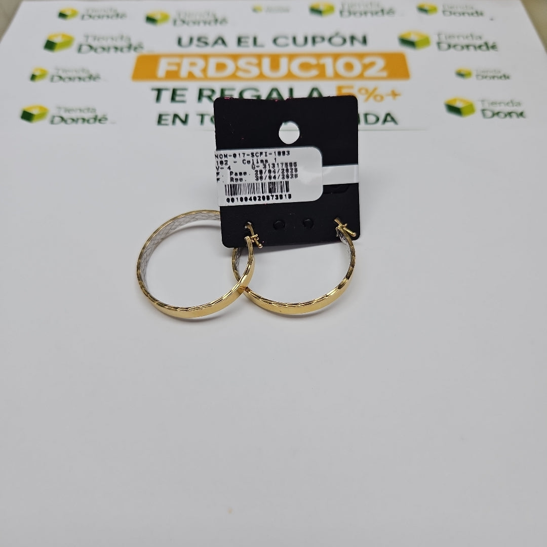 ARRACADAS PAR ORO 10 K 3.8 GRMS (SEMINUEVO)