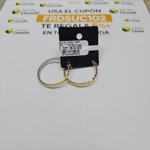 ARRACADAS PAR ORO 10 K 3.8 GRMS (SEMINUEVO)