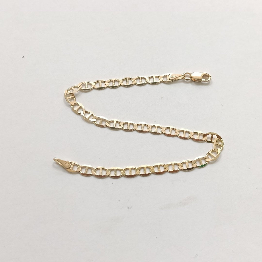 PULSERAS TEJIDO MARINERA ORO 14K 18 CM 2.9 GR (NUEVO)