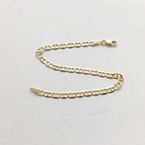 PULSERAS TEJIDO MARINERA ORO 14K 18 CM 2.9 GR (NUEVO)