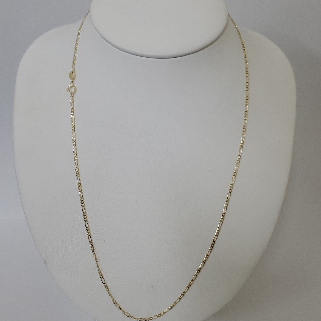 CADENAS TEJIDO 3X1 ORO 10K 55 CM 3.2 GR (NUEVO)