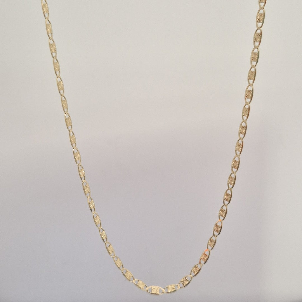 CADENAS TEJIDO GUCHI ORO 14K 55 CM 6.9 GR (NUEVO)