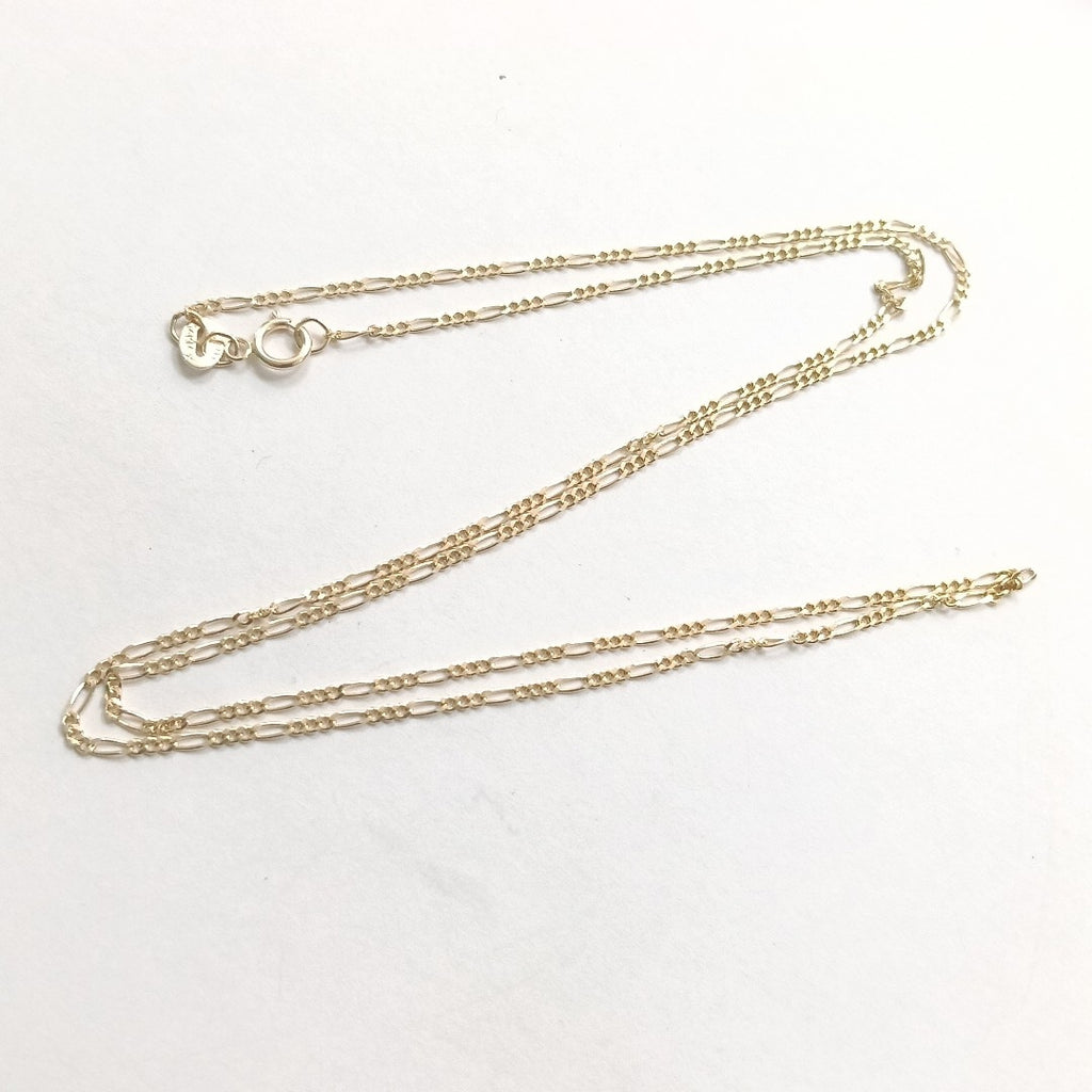 CADENAS TEJIDO 3X1 ORO 14K 55 CM 2.7 GR (NUEVO)