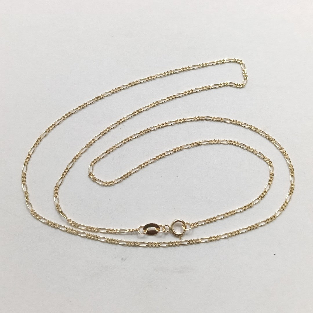 CADENAS TEJIDO 3X1 ORO 14K 55 CM 2.7 GR (NUEVO)