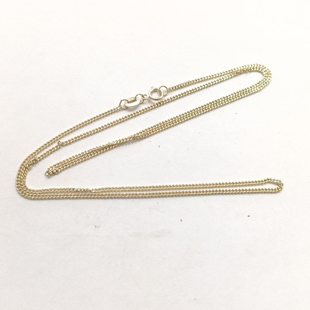 CADENAS TEJIDO BARBADA ORO 10K 55 CM 3.1 GR (NUEVO)