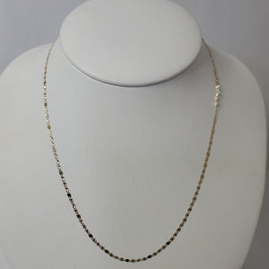 CADENAS TEJIDO GUCHI ORO 10K 40 A 45 CM 1.4 GR (NUEVO)