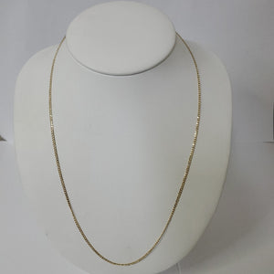 CADENAS TEJIDO BARBADA ORO 10K 55 CM 3.8 GR (NUEVO)