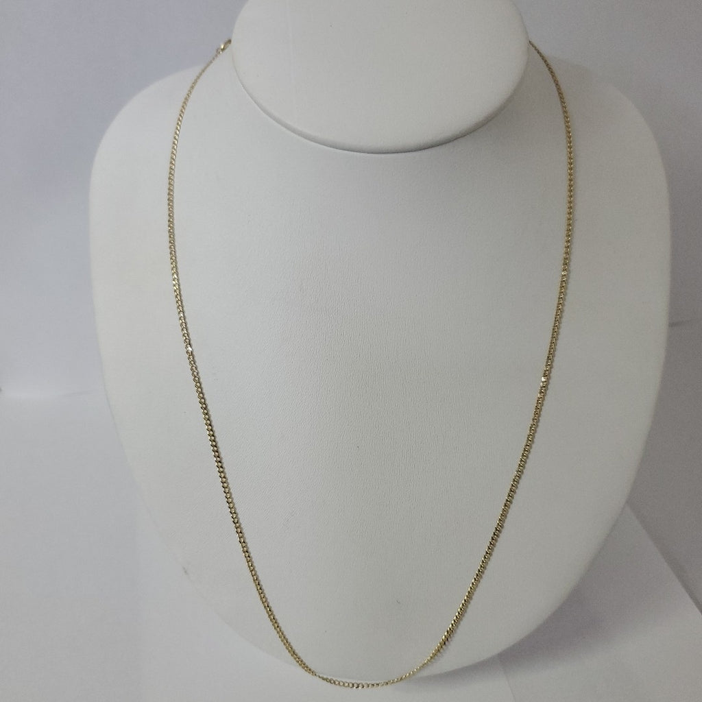 CADENAS TEJIDO BARBADA ORO 10K 60 CM 4.1 GR (NUEVO)