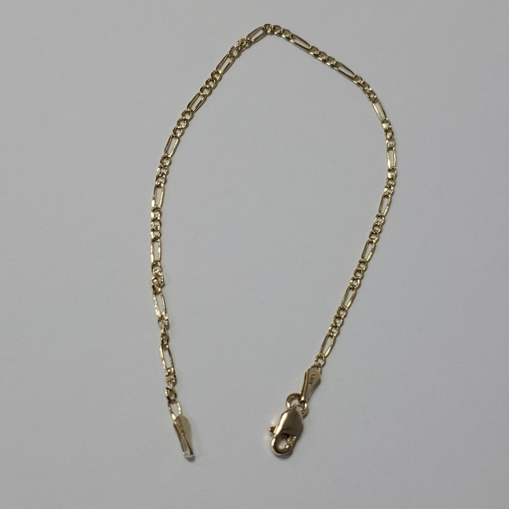 PULSERAS 3X1 ORO 14K 18 CM 1.5 GR (NUEVO)