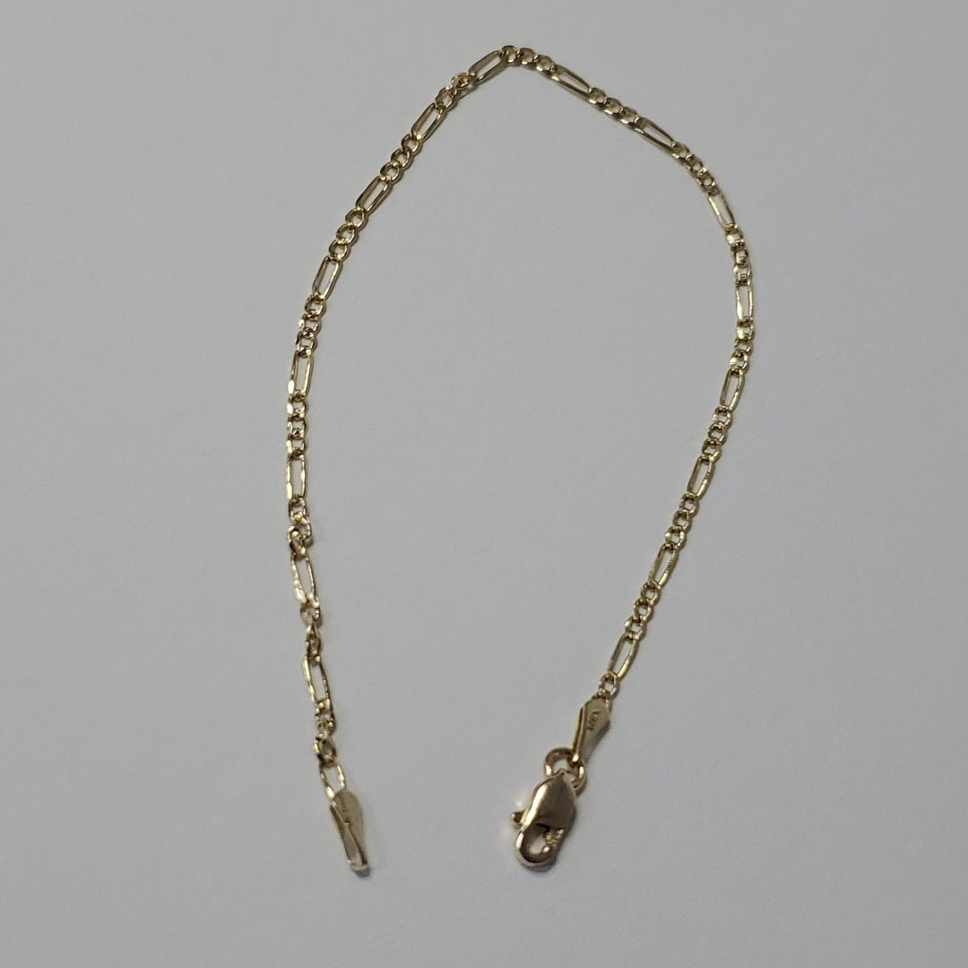 PULSERAS 3X1 ORO 14K 18 CM 1.5 GR (NUEVO)