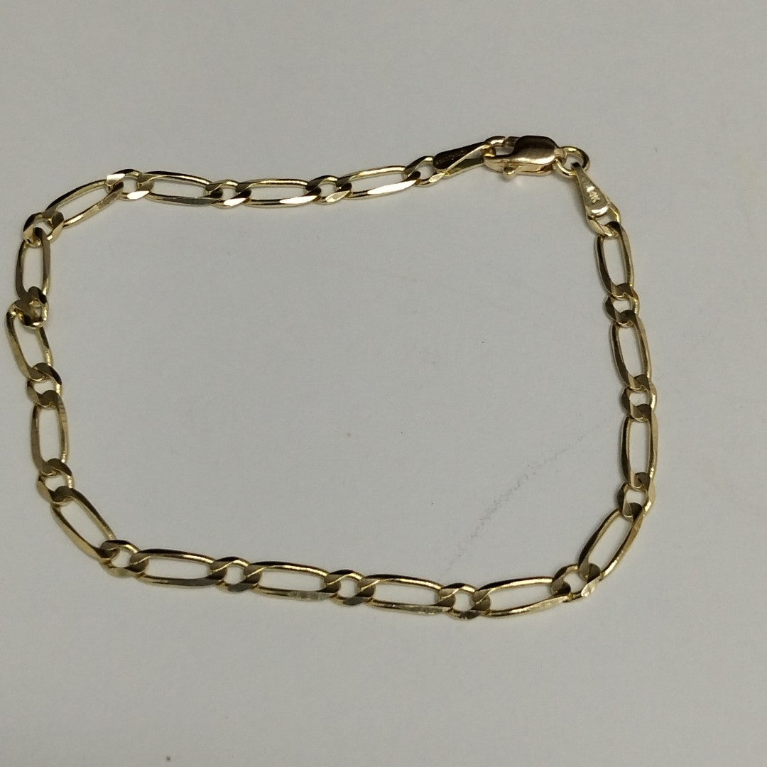 PULSERAS 1X1 ORO 14K 18 CM 2.7 GR (NUEVO)