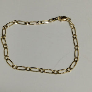 PULSERAS 1X1 ORO 14K 18 CM 2.7 GR (NUEVO)