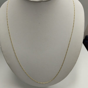 CADENAS TEJIDO 3X1 ORO 10K 60 CM 1.6 GR (NUEVO)