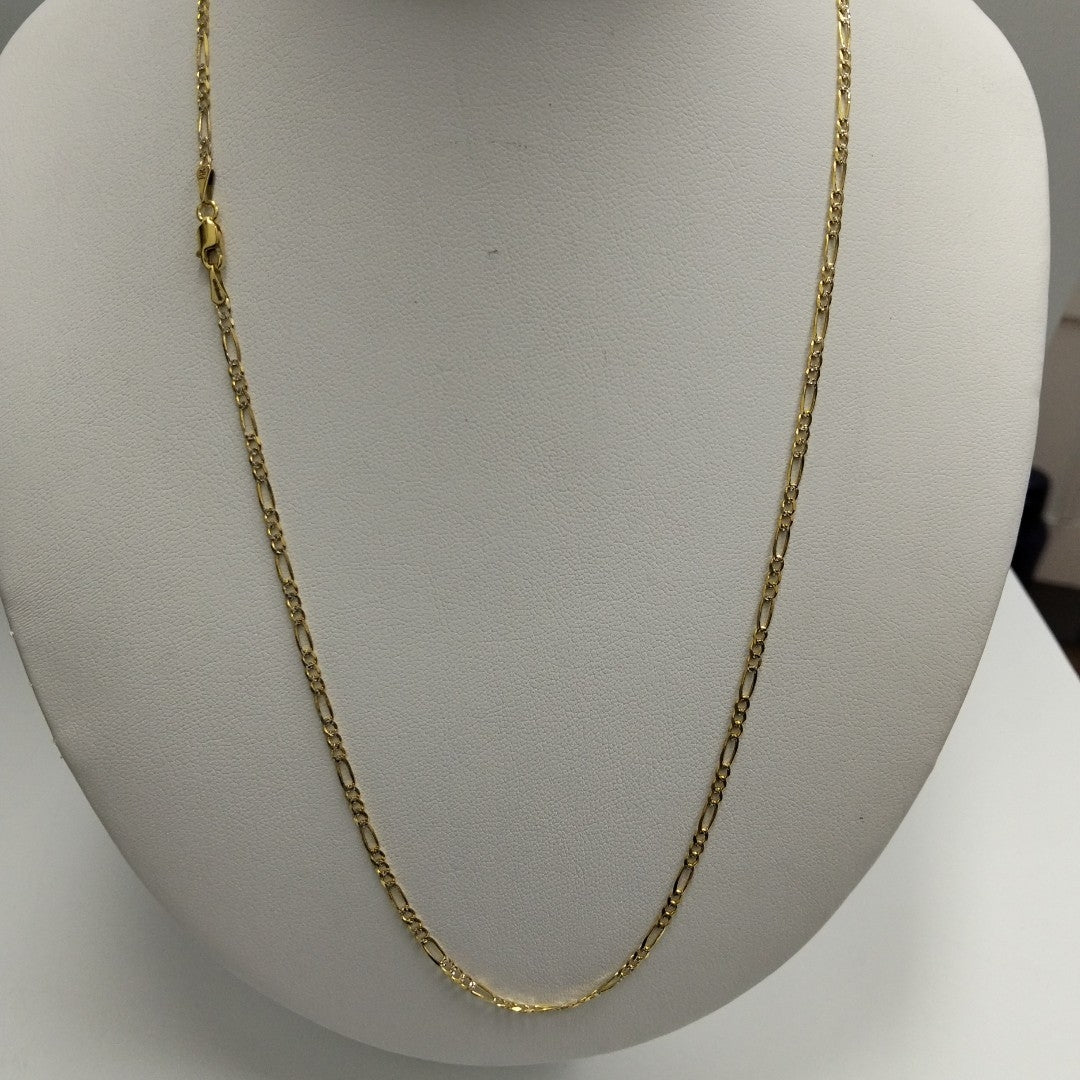 CADENAS TEJIDO 3X1 ORO 14K 55 CM 4.8 GR (NUEVO)