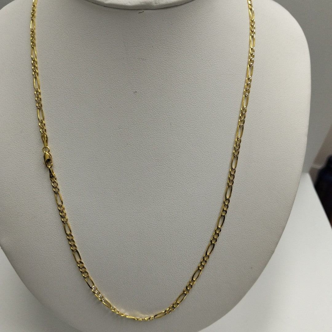 CADENAS 3X1 DIAMANTADA ORO 14K 55 CM 8.5 GR (NUEVO)