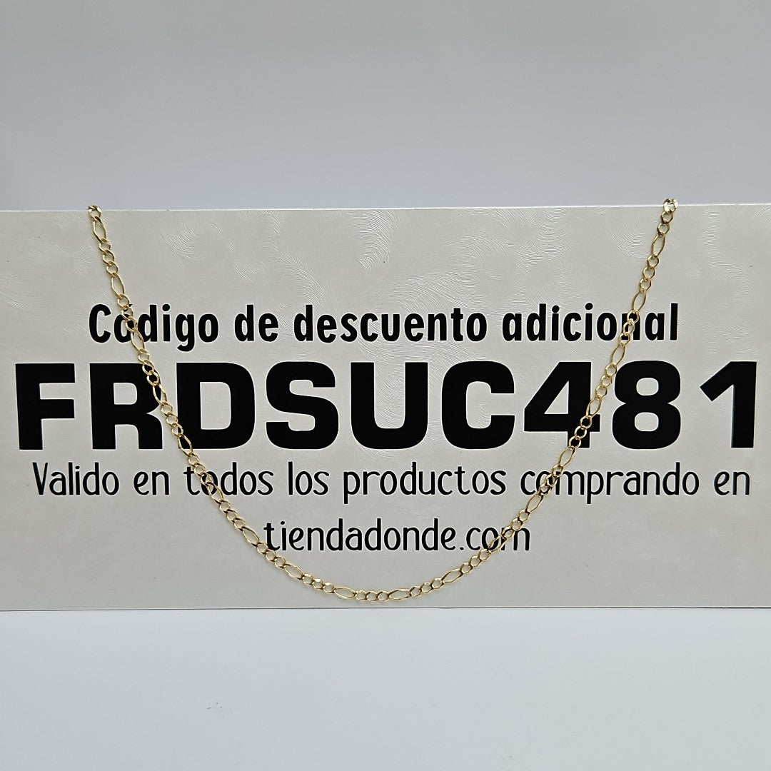 CADENAS 3X1 ORO 14K 55 CM 5.1 GR (NUEVO)