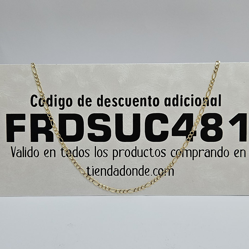 CADENAS 3X1 ORO 14K 55 CM 5.2 GR (NUEVO)