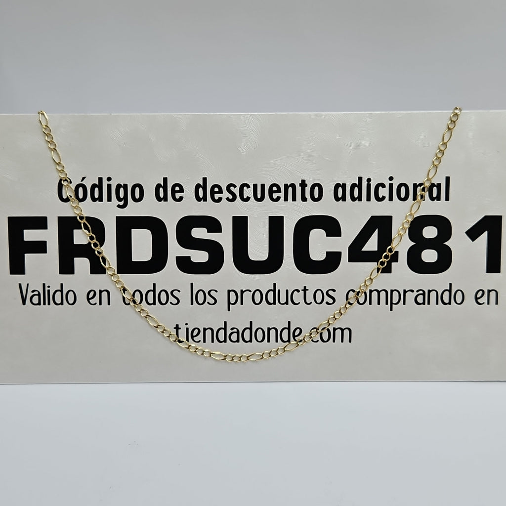 CADENAS TEJIDO 3X1 ORO 10K 55 CM 4.1 GR (NUEVO)