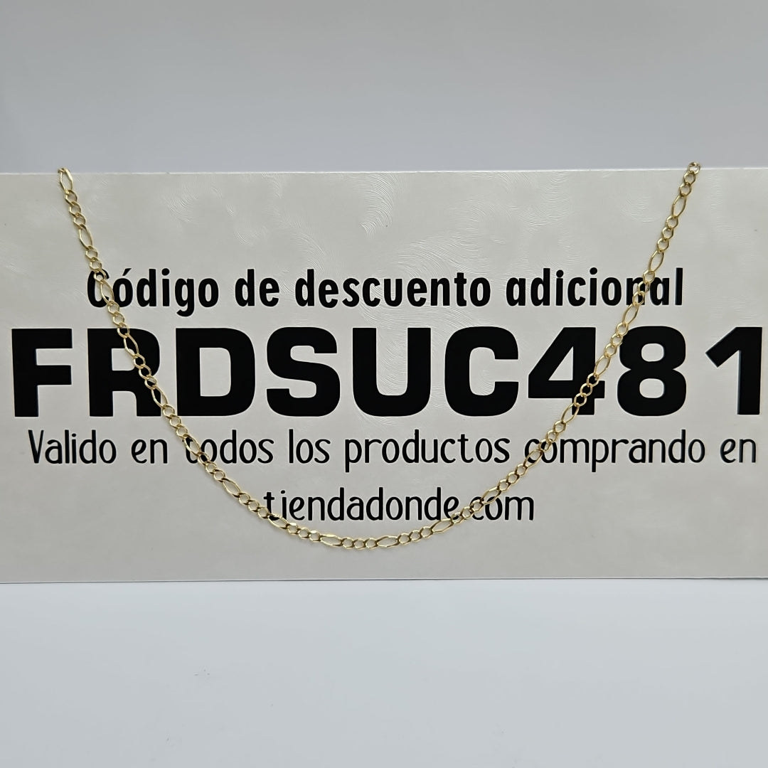CADENAS TEJIDO 3X1 ORO 10K 55 CM 4.1 GR (NUEVO)