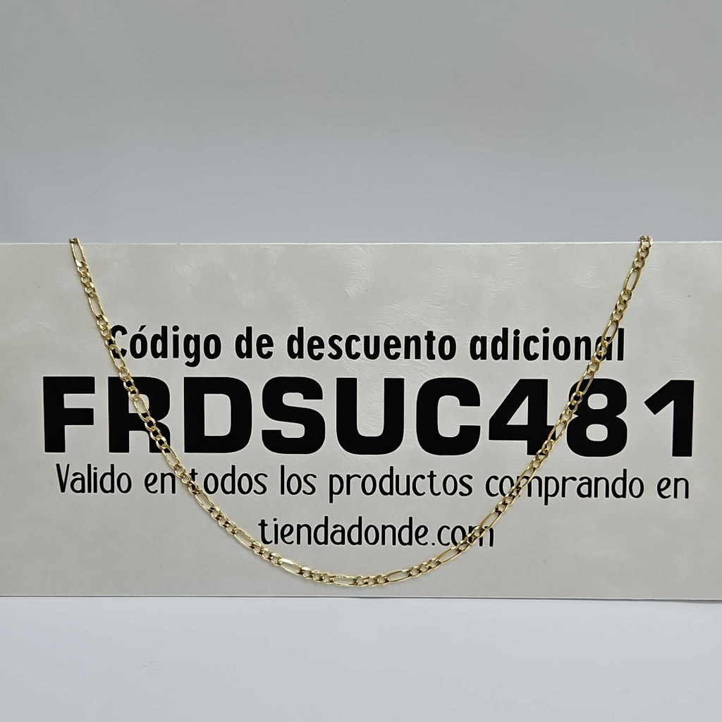CADENAS 3X1 ORO 14K 55 CM 7.9 GR (NUEVO)