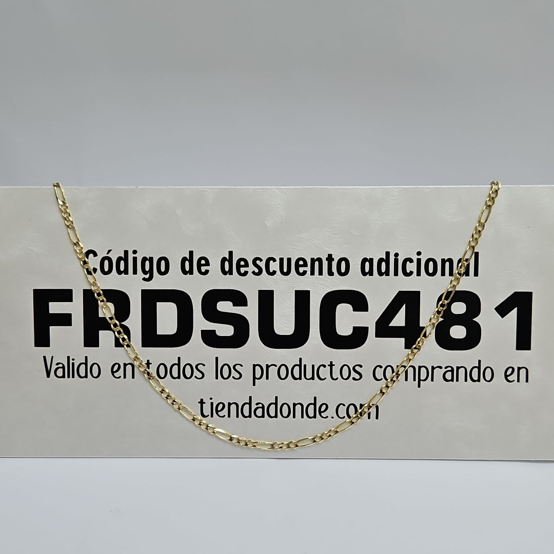 CADENAS 3X1 ORO 14K 55 CM 7.9 GR (NUEVO)