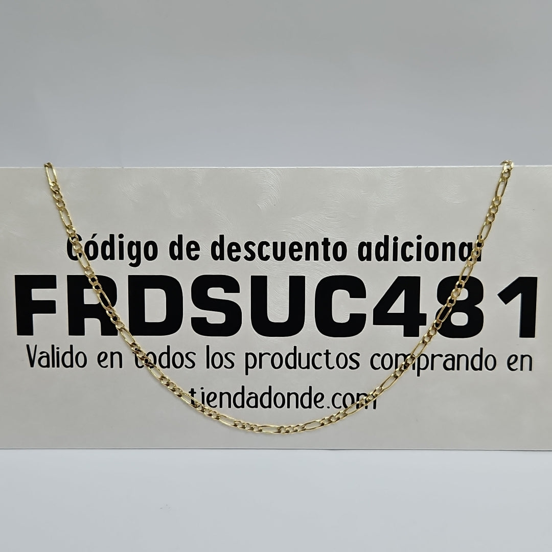 CADENAS 3X1 ORO 14K 60 CM 8 GR (NUEVO)