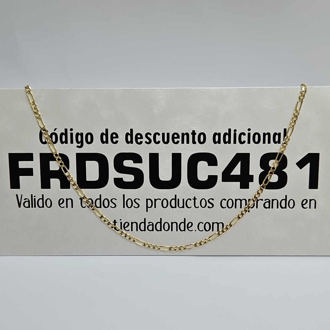 CADENAS 3X1 ORO 14K 60 CM 8.9 GR (NUEVO)