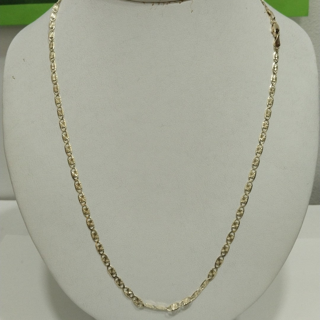 CADENAS TEJIDO GUCHI ORO 14K 55 CM 7.1 GR (NUEVO)