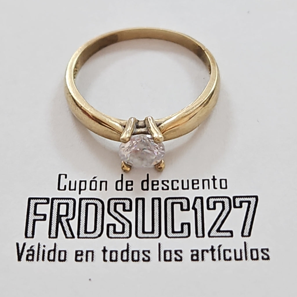 SOLITARIO ORO 10 K 2.7 GRMS (SEMINUEVO)