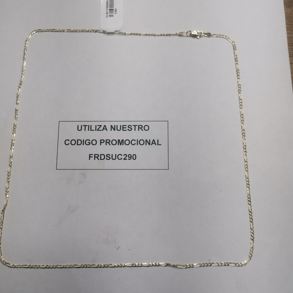CADENAS TEJIDO 3X1 ORO 14K 55 CM 3.7 GR (NUEVO)