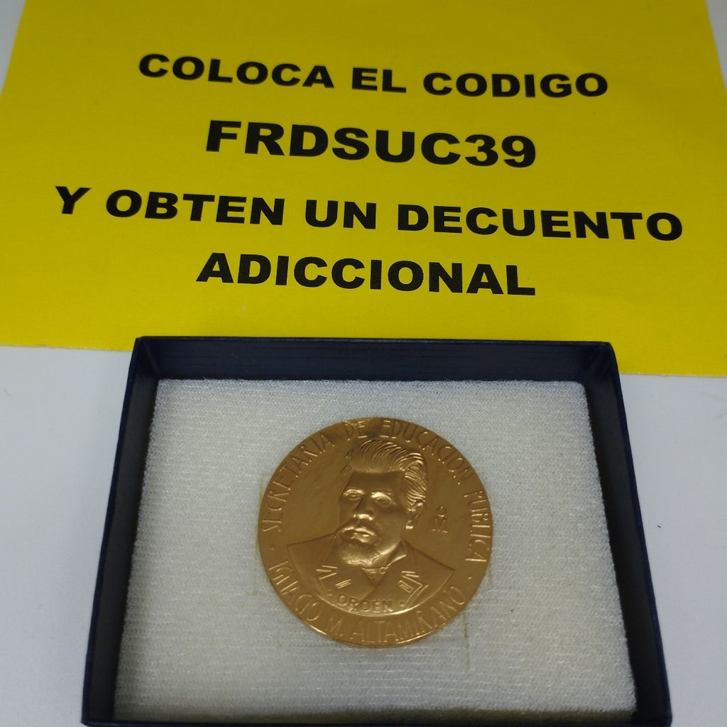 K1 42 GRMS 21 K IDENTIFICACIÓN MEDALLA CONMEMORATIVA MATERIALES ORO (SEMINUEVO)