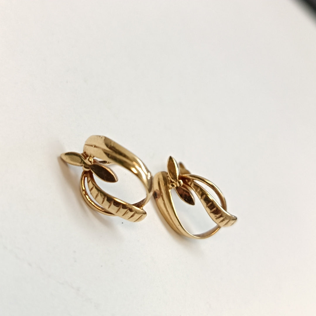 BROQUELES PAR ORO 14 K 2,10 GRMS (SEMINUEVO)
