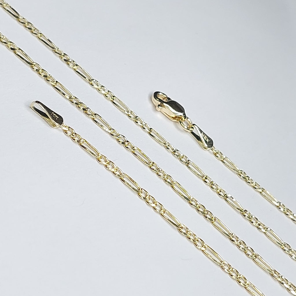 CADENAS 3X1 ORO 14K 55 CM 3.9 GR (NUEVO)