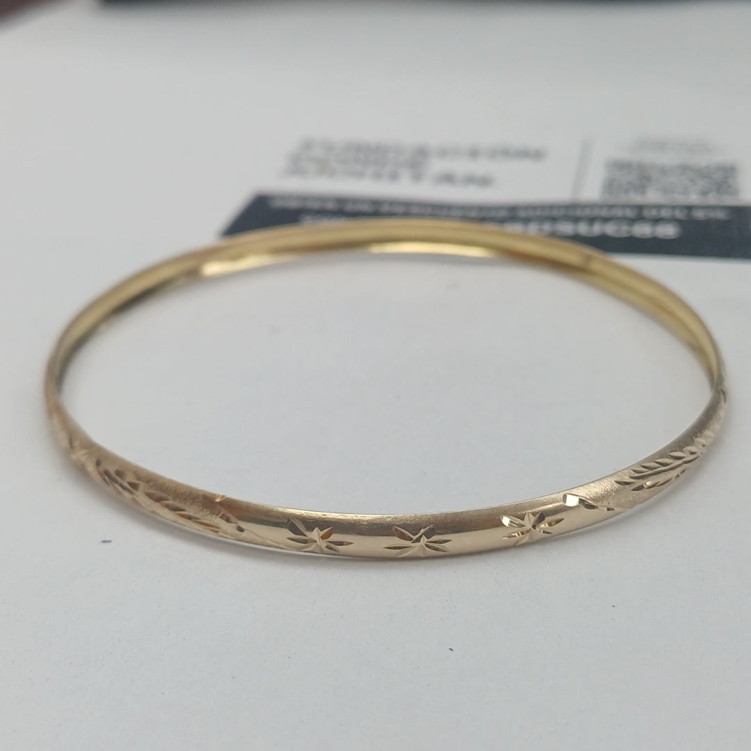 PULSERA RIGIDA ORO 10 K 5 GRMS (SEMINUEVO)