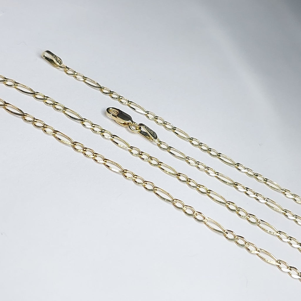 CADENAS TEJIDO 3X1 ORO 10K 60 CM 4.4 GR (NUEVO)
