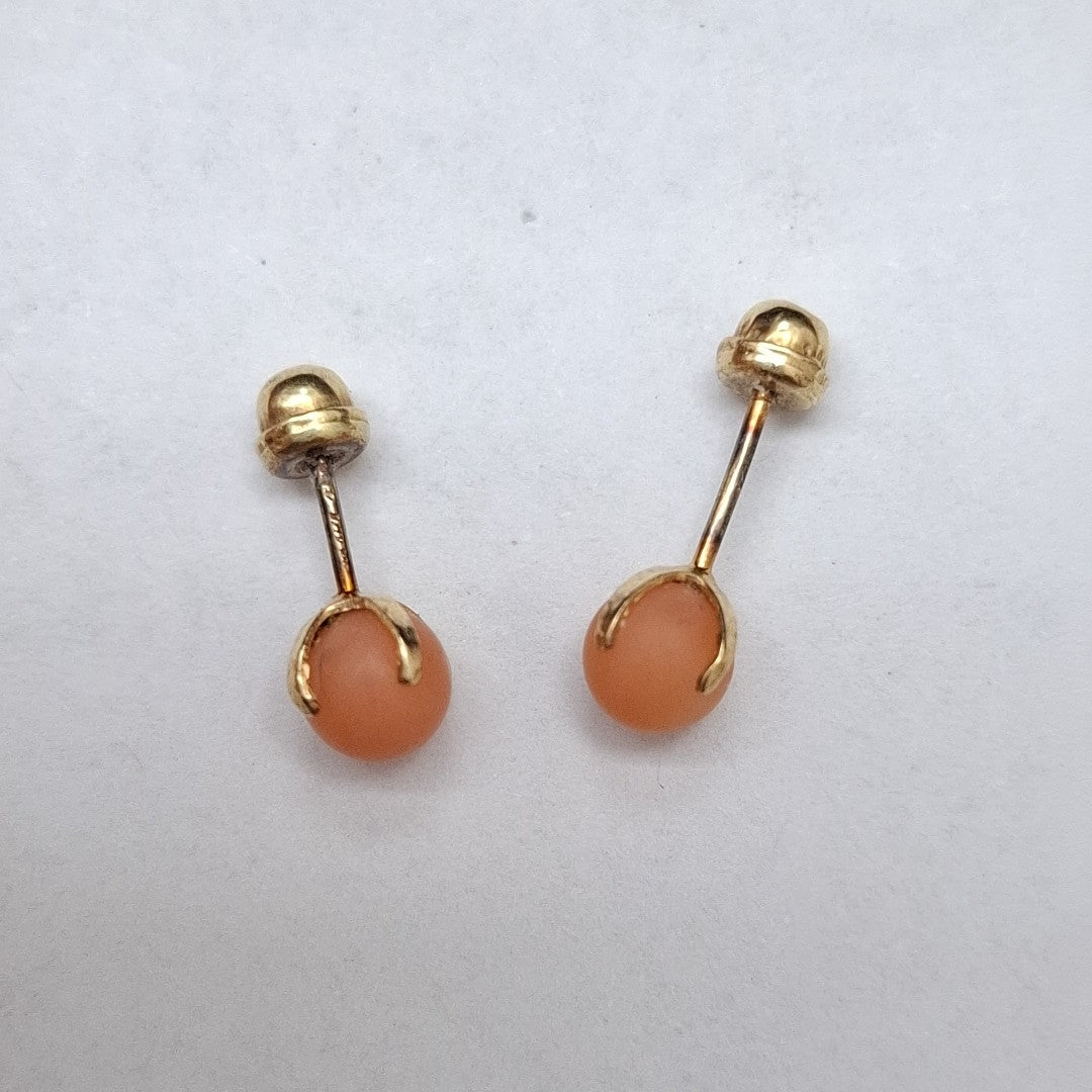 BROQUELES PAR ORO 14 K 0,80 GRMS (SEMINUEVO)