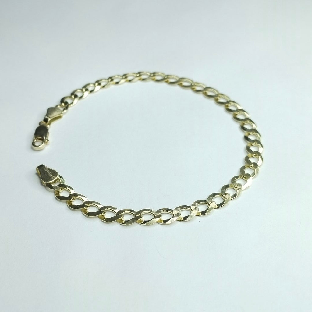 PULSERAS TEJIDO BARBADA ORO 14K 21 CM 7.5 GR (NUEVO)