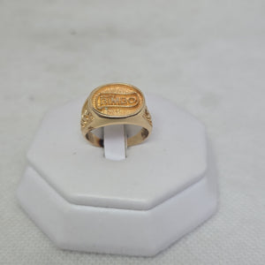 ANILLO CONMEMORATIVO ORO 14 K 8.8 GRMS (SEMINUEVO)