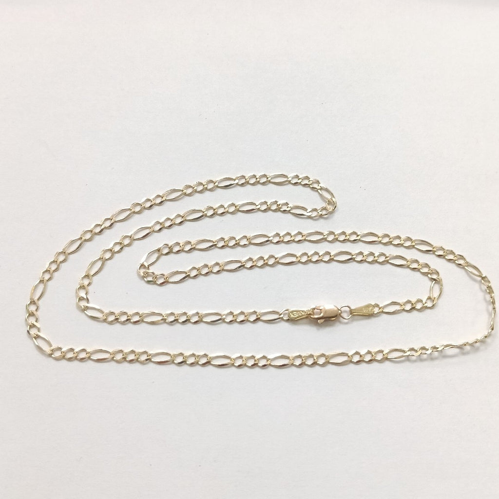 CADENAS TEJIDO 3X1 ORO 10K 55 CM 4.3 GR (NUEVO)