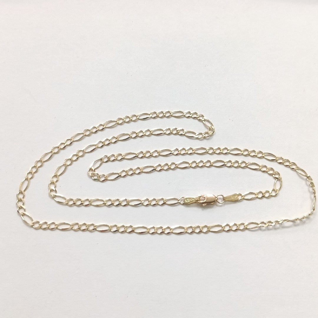 CADENAS TEJIDO 3X1 ORO 10K 55 CM 4.3 GR (NUEVO)